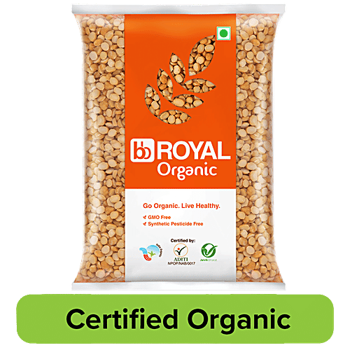 bb Royal Organic - Chana Dal/Channa Unpolished, 2 kg  