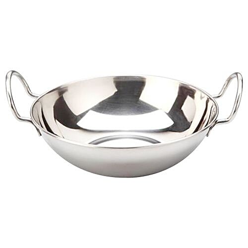 Buy Bhalaria Stainless Steel Kadai No 14 500 Ml Online At Best Price of
