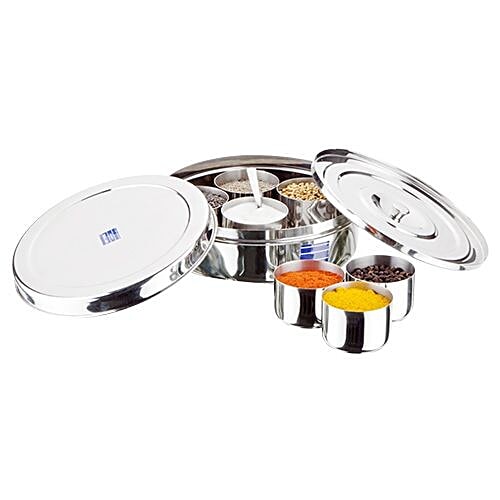 Buy Bhalaria Stainless Steel Masala Dabba, No. 12 Online at Best