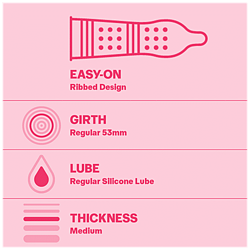 Durex Condoms - Extra Ribbed, 10 pcs  