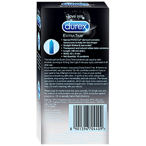 Durex Condoms - Extra Time, 10 pcs  