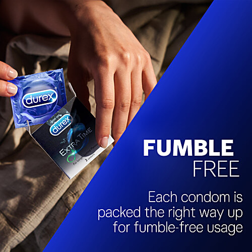 Durex Extra Time Condom, 10 pcs  Special Performa Lubricant