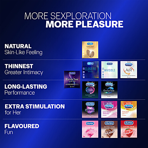 Durex Extra Time Condom, 10 pcs  Special Performa Lubricant