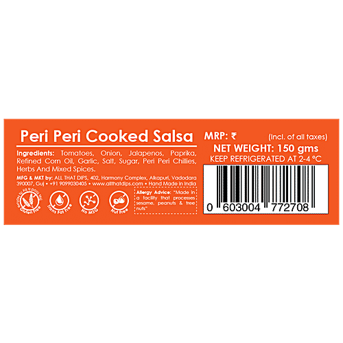 All That Dips All Natural Salsa - Peri Peri Salsa, 150 g  