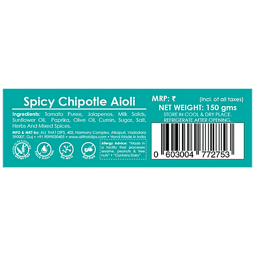 All That Dips Very Creamy Salsa - Spicy Chipotle, 150 g  
