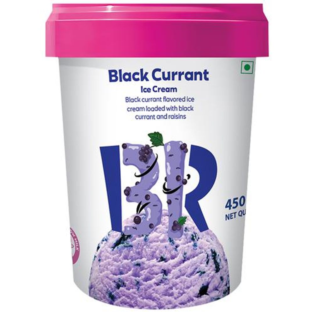 Baskin Robbins Ice Cream - Black Currant, With Black Currant & Raisins, Made with Cow Milk, 450 ml 