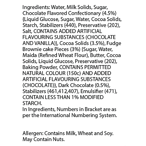 Baskin Robbins Ice Cream - Mississippi Mud, 450 ml  Delectable Chocolate Fudge
 Crunchy Brownie Pieces
 Fudge Ribbon