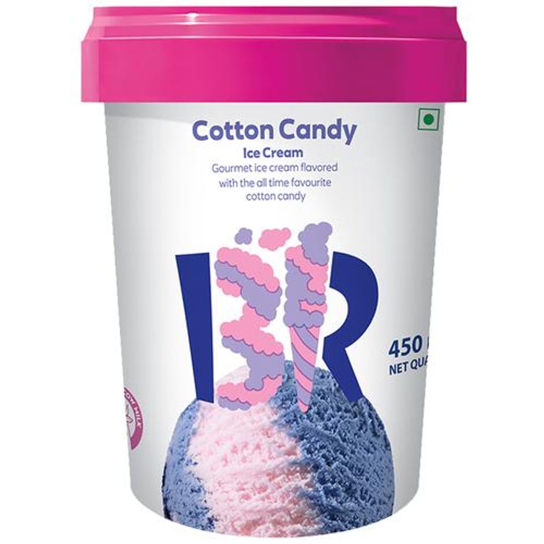 Baskin Robbins Ice Cream - Cotton Candy, Made with Cow Milk, 450 ml 