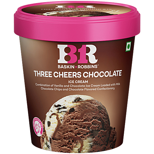 Baskin Robbins Ice Cream - Three Cheers Chocolate, 450 ml