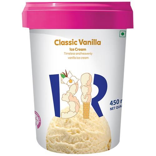 Baskin Robbins Ice Cream - Classic Vanilla, Made with Cow Milk, 450 ml  