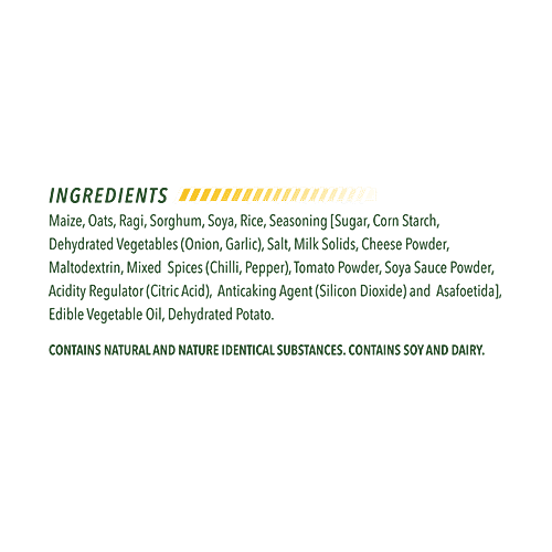 The Green Snack Co. 6 Grain Stix - Cheesy Jalapeno, With the Punch of Ragi & Oats, 85 g  Gluten Free, Good Source of Protein
