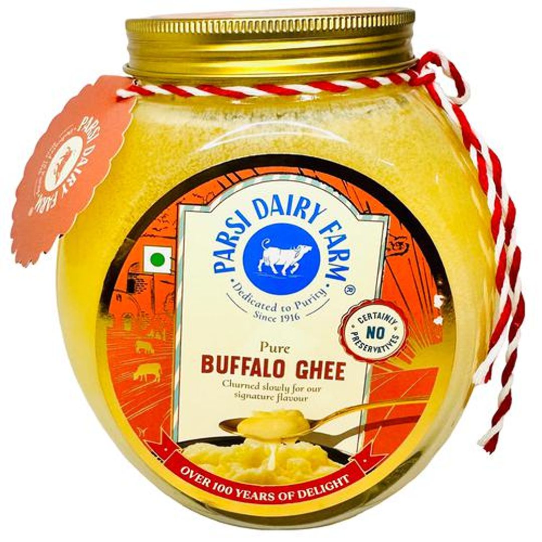 Parsi Dairy Farm 100% Natural Buffalo Ghee, 1 L Jar