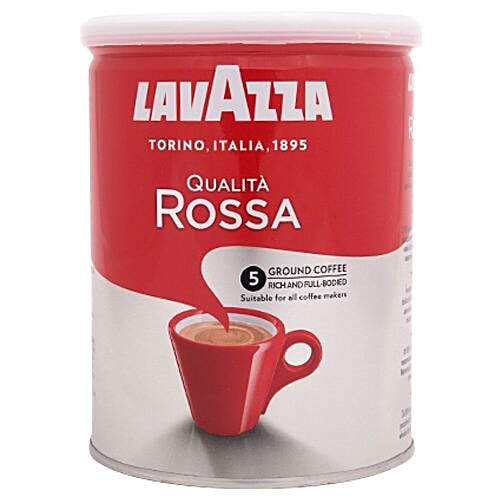 Lavazza Qualita Rossa Ground Coffee, 250 g Tin 