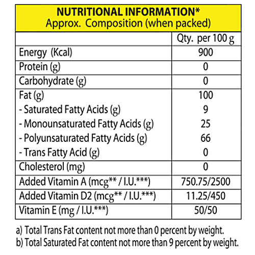 Sundrop Superlite Advanced Oil - Sunflower, 3 L Can 