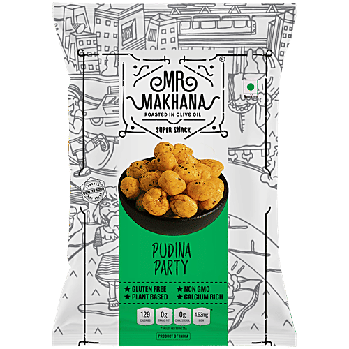 MR. MAKHANA Super Snack - Pudina Party, 20 g Gluten Free