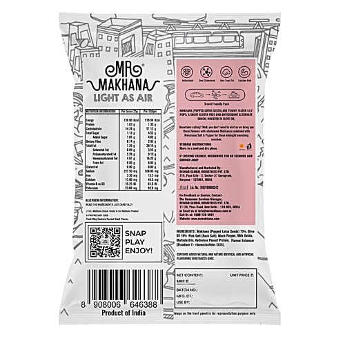 MR. MAKHANA Himalayan Salt & Pepper Super Snack, 20 g