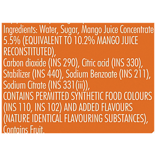 Bisleri  Fonzo Mango with Fizzz, 250 ml  Thermally Processed, Ready to Serve Fruit Beverage