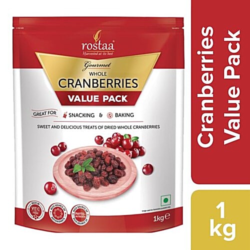 Rostaa Cranberry - Dried, Whole, 1 kg  