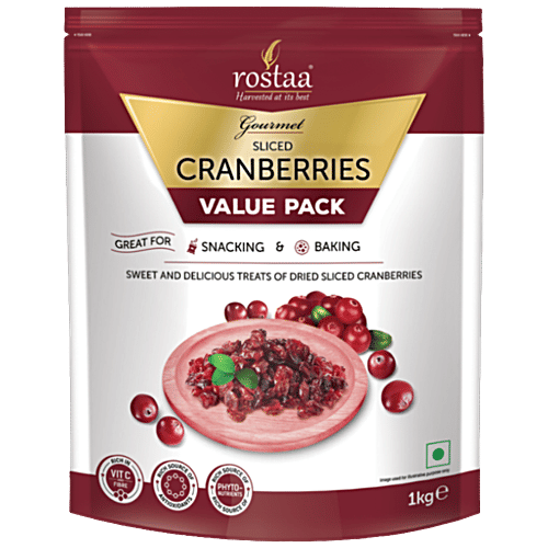 Rostaa Cranberry - Dried, Sliced, 1 kg  