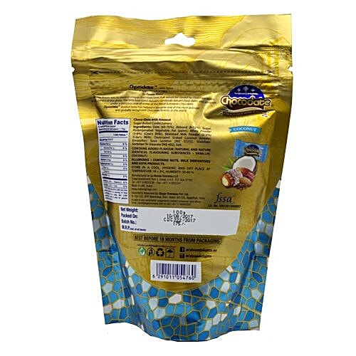 Buy Arabian Delights Milk Coconut Chocolate With Almond 100 Gm Online