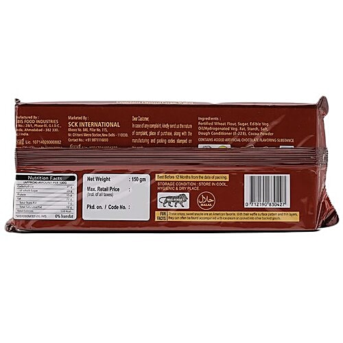 Harveys  Chocolate Wafers, 150 g  Zero Trans Fat