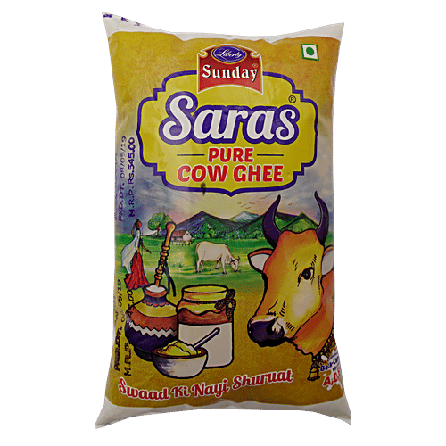 Buy Saras Pure Cow Ghee Online at Best Price of Rs null bigbasket