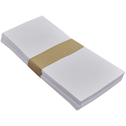 Ravi White Envelope - 23.5 x 10.7 cm, 50 pcs  Versatile Packaging
 Keeps Documents Organised