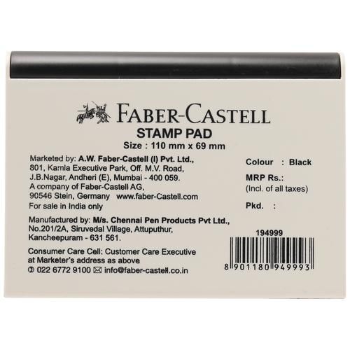 Buy Faber Castell Stamp Pad Black 110 X 69 Mm 1 Pc Online At Best Price of  Rs 45 - bigbasket
