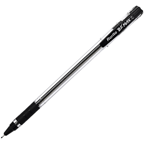 Rorito B-Max Ball Pens - Black, 5 pcs Bright Writing