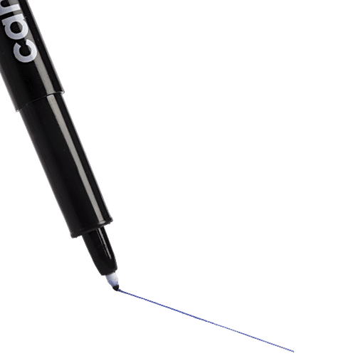 Camlin Kokuyo Marker Pen - Blue OHP, 10 pcs  OHP/CD/DVD Marker, UltraFine Tip