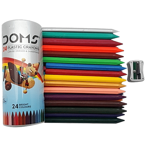 Buy Doms Plastic Crayons 24 Shades 24 Pcs Online At Best Price bigbasket