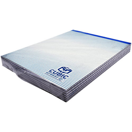 Cubic Ruled 57 GSM 80 Pages 1/6th Size Scribbling Pads - 21.84 x 18.29 cm, 6 pcs  Lightweight & Portable for Quick Notes & Sketching