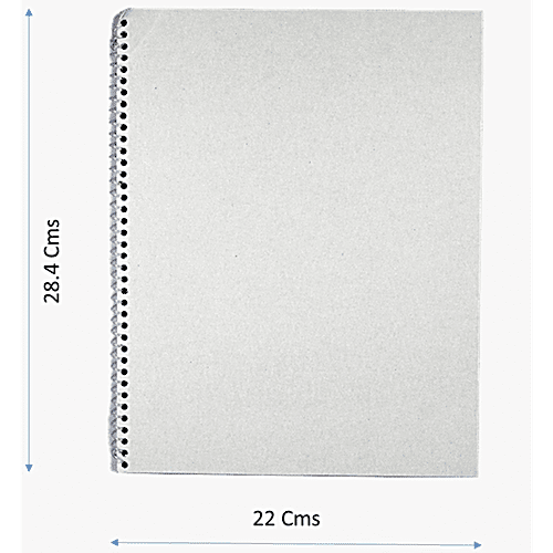 Cubic Ruled 80 Pages 1/4th Size Spiral Pad Wire-Bound Notebooks - 27.94 x 21.34 cm, 6 pcs (Pack of 6) 