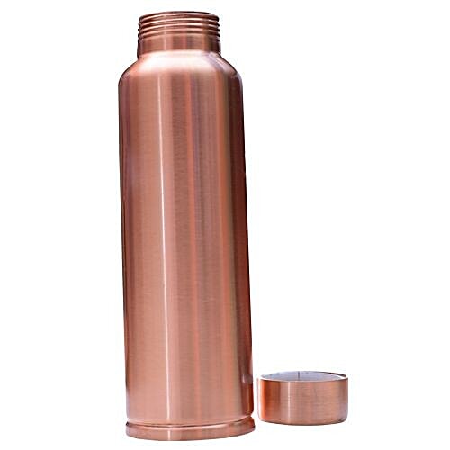 Ayur Copper Pure Copper Water Bottle - Matte Finish, 700 ml  Spill Proof & Odour Free