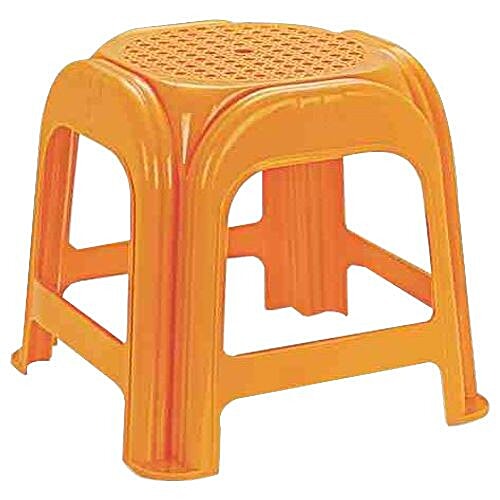 Nakoda Bathroom Stool Plastic /Patla - Round, Singam, 1 pc  