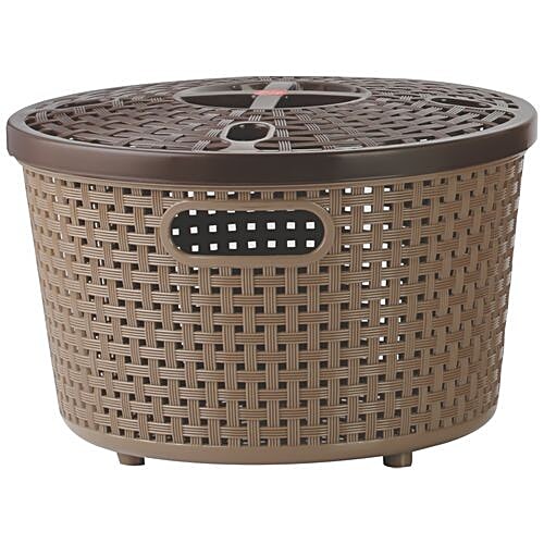 Buy Nakoda Basket With Lid Round Silky 222 1 Pc Online At Best Price of