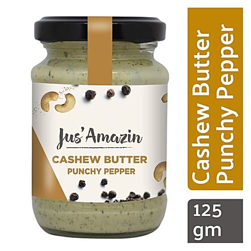 Buy Jus Amazin Cashew Butter Punchy Pepper High Protein Dairy Free