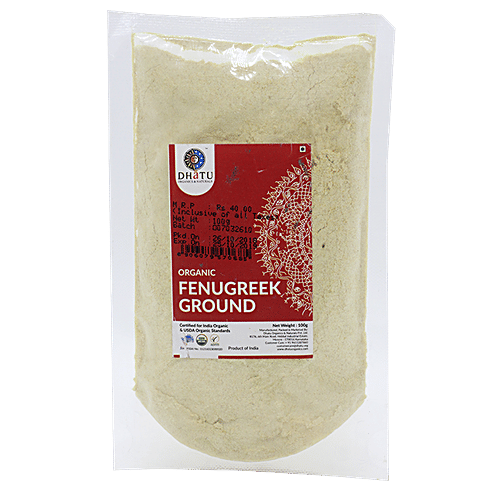 Dhatu Organics & Naturals Organic Ground Fenugreek, 100 g  