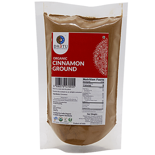 Dhatu Organics & Naturals Powder - Organic Cinnamon, 100 g  