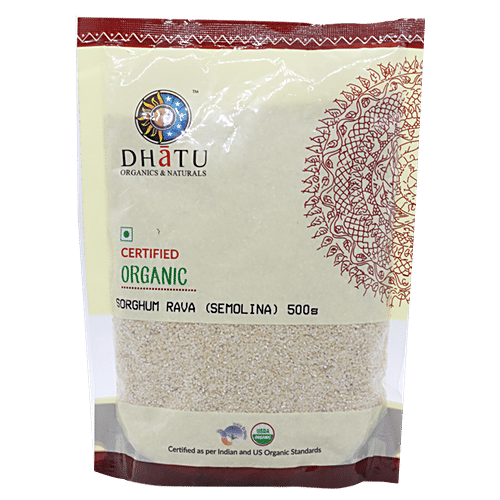 Dhatu Organics & Naturals Sorghum Rava/ Semolina, 500 g  
