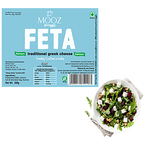 Buy Mooz Greek Feta Cheese 200 Gm Online At Best Price of Rs 320