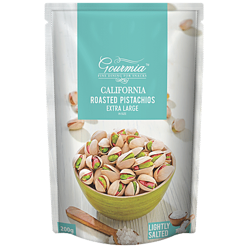 Buy Gourmia Pistachios Roasted, California, Lightly Salted, Extra