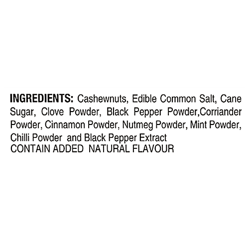 Gourmia Cashews - Roasted, Tangy Masala, Large, 200 g  No Cholesterol, No Trans Fat