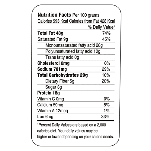 Gourmia Cashews - Roasted, Tangy Masala, Large, 200 g  No Cholesterol, No Trans Fat