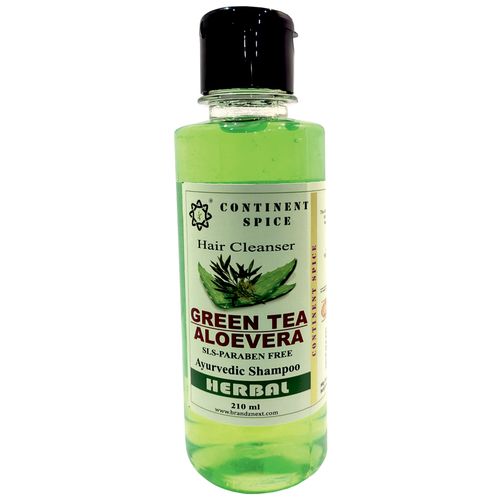 Buy Continent Spice Khadi Shampoo Green Tea Aloevera Herbal Hair Cleanser  Sls Paraben Free 210 Ml Online At Best Price of Rs 265 - bigbasket