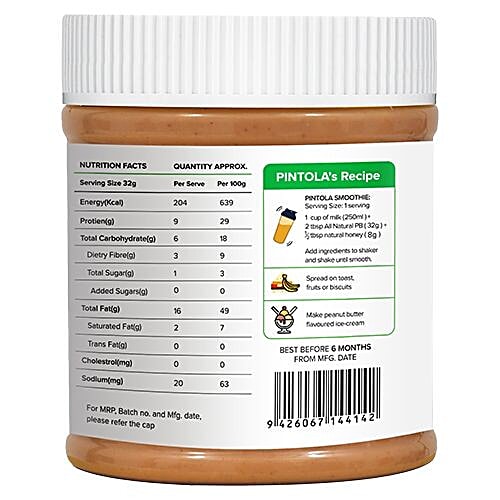 Buy Pintola Peanut Butter Online at Best Price of Rs 165 bigbasket