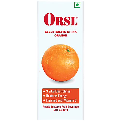 ORSL Electrolyte Drink - Orange, 200 ml  