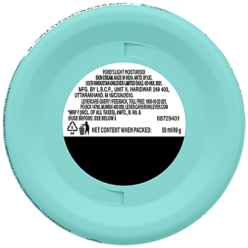 Pond's Light Moisturiser - With Vitamin E & Glycerine, For Non-Oily Fresh Feel, 75 ml  