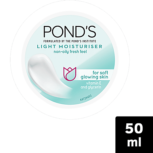 Pond's Light Moisturiser - With Vitamin E & Glycerine, For Non-Oily Fresh Feel, 75 ml  