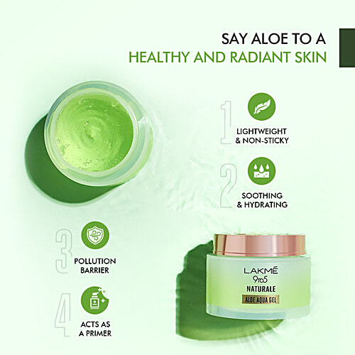 Lakme Aqua Gel - Naturale Aloe, 9 to 5, 50 g  